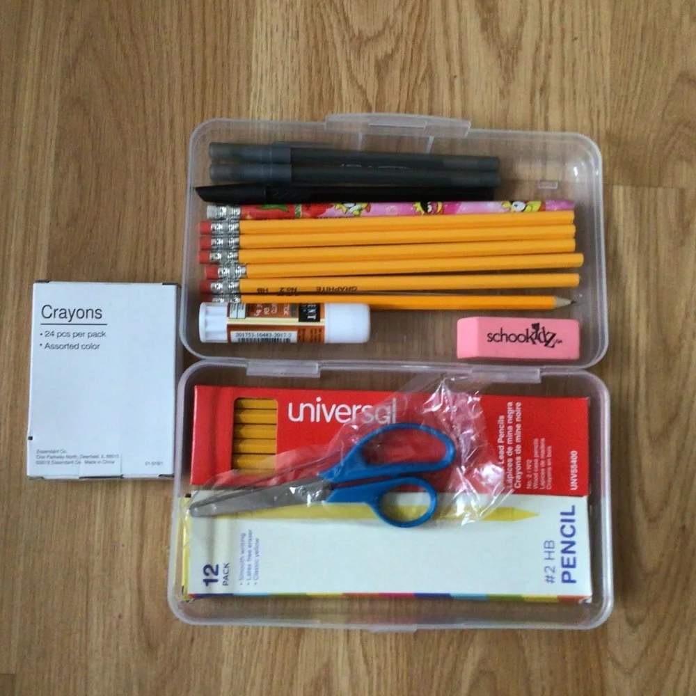 Pencil Case With School Supplies